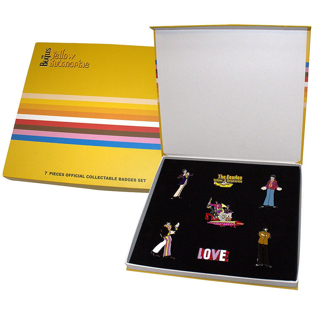 THE BEATLES ビートルズ (結成 65周年 ) - Yellow Submarine Band / ピンバッジセット / バッジ - PGS